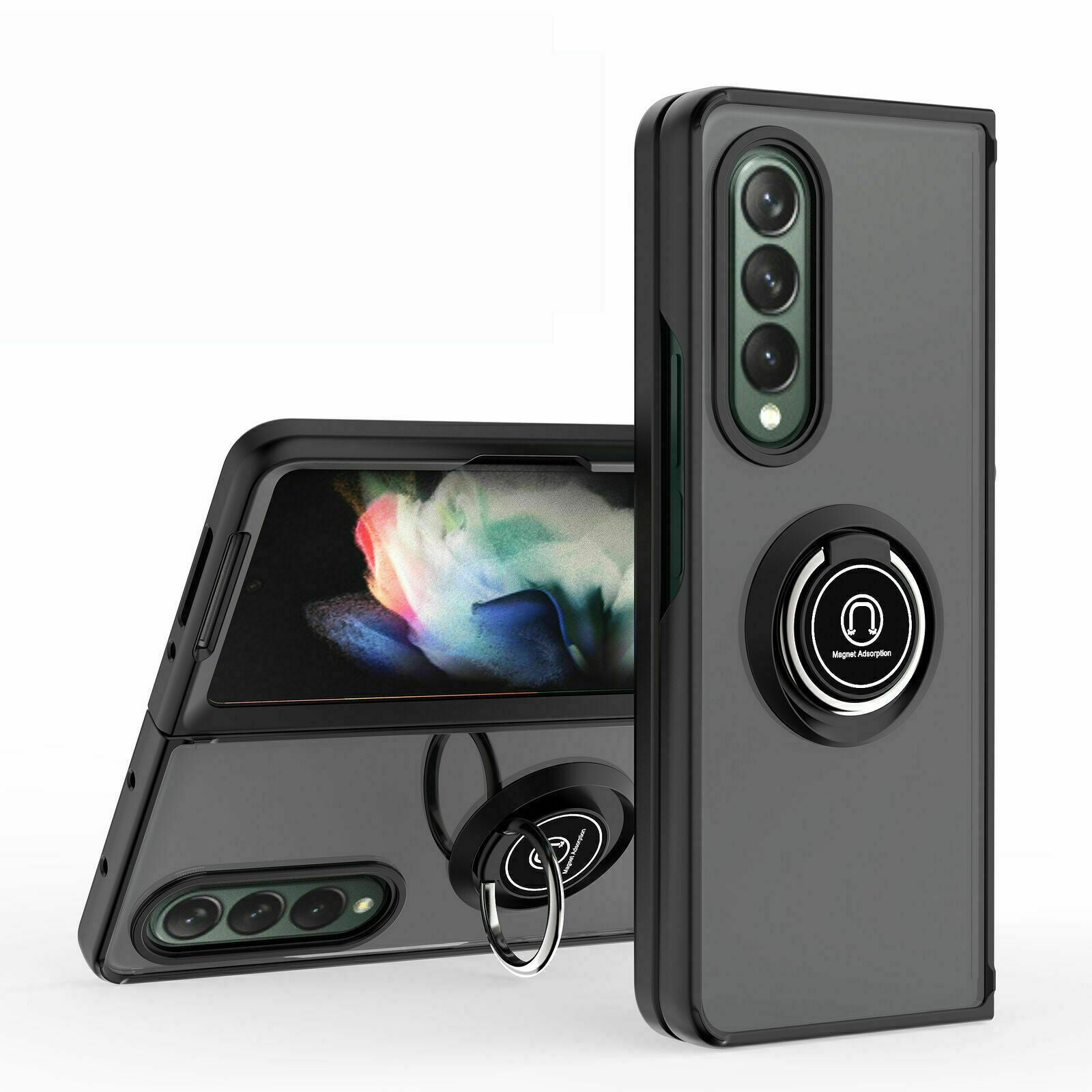 Matte Ring Case for Samsung Galaxy Z Fold 3 5G Matte Ring Case for Samsung Galaxy Z Fold 3 5G